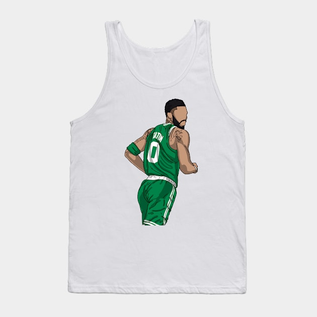 Jayson Tatum Back Tank Top by Luna Illustration